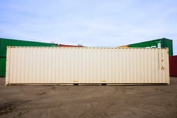 40ft New Container - Side Angle View